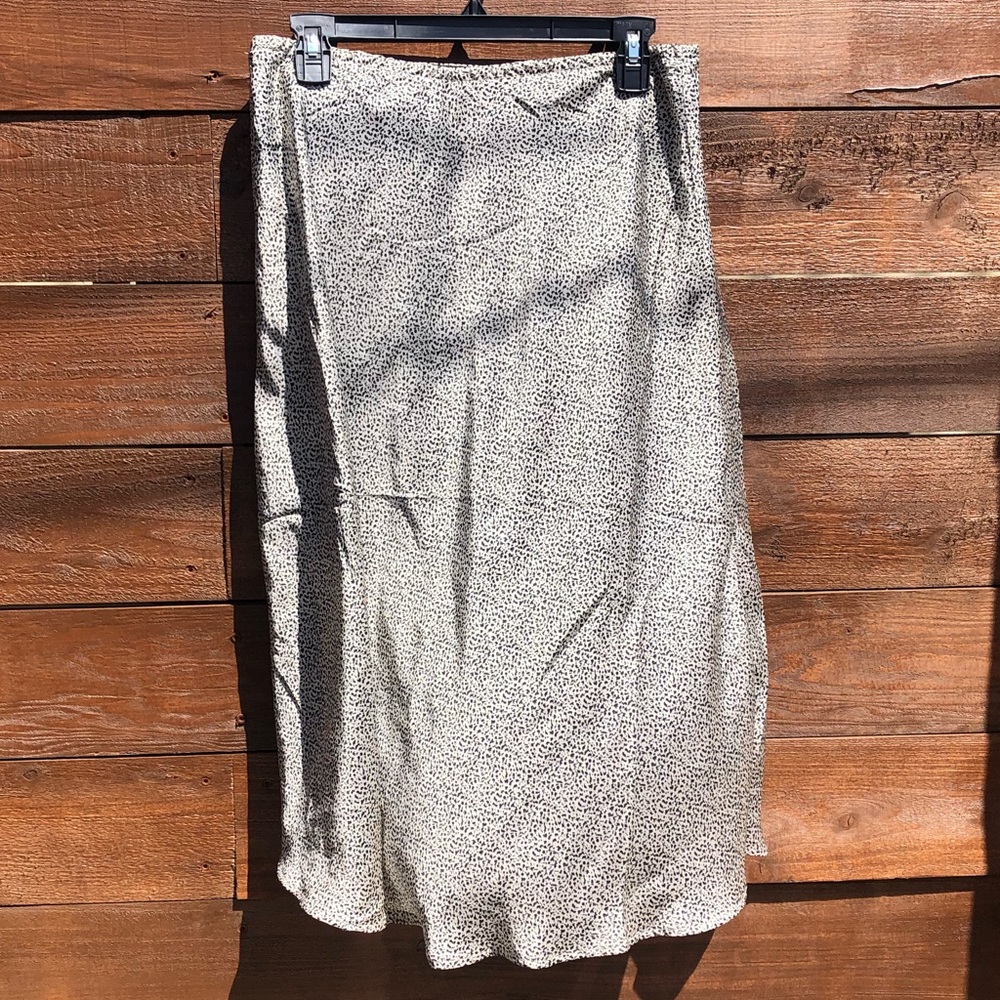 animal print midi skirt